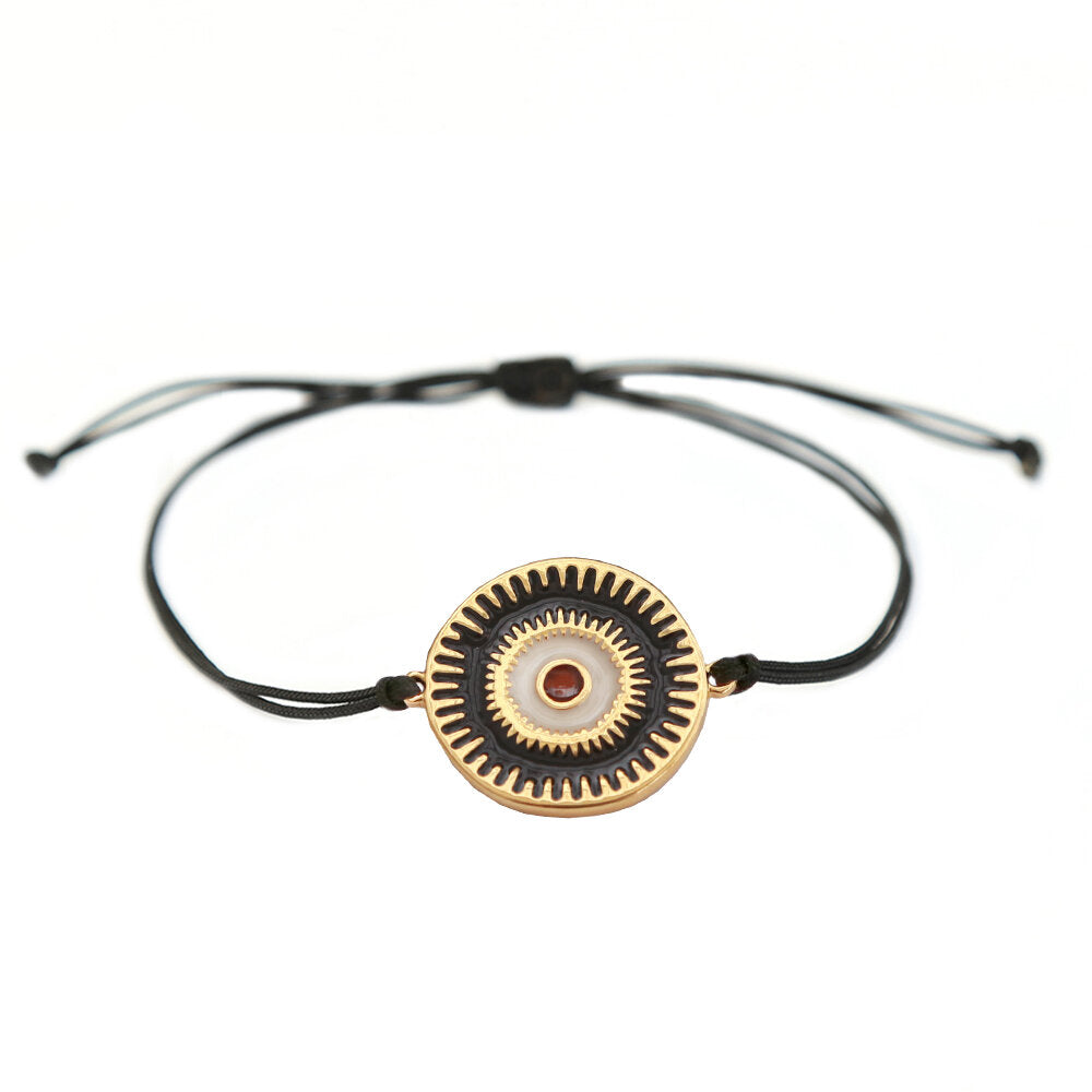 Bracelet sol noir or