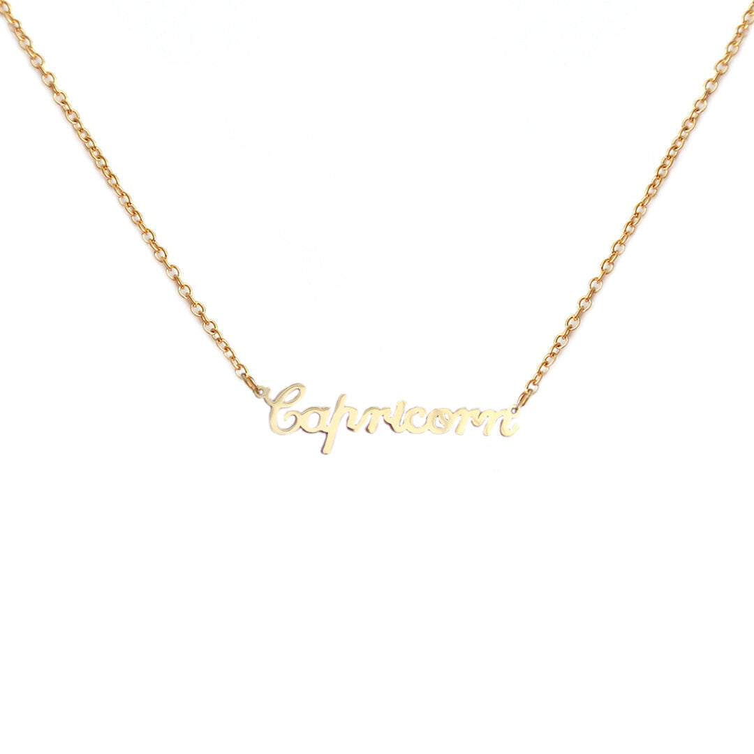 Collier en or capricorne