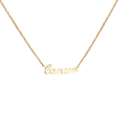 Collier en or cancer