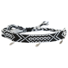 Anklet cotton aztec black