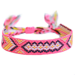 Woven bracelet hot honey