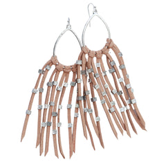 Boucles d'oreilles boho brown