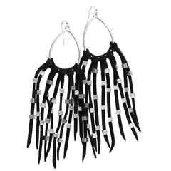 Boucles d'oreilles boho black