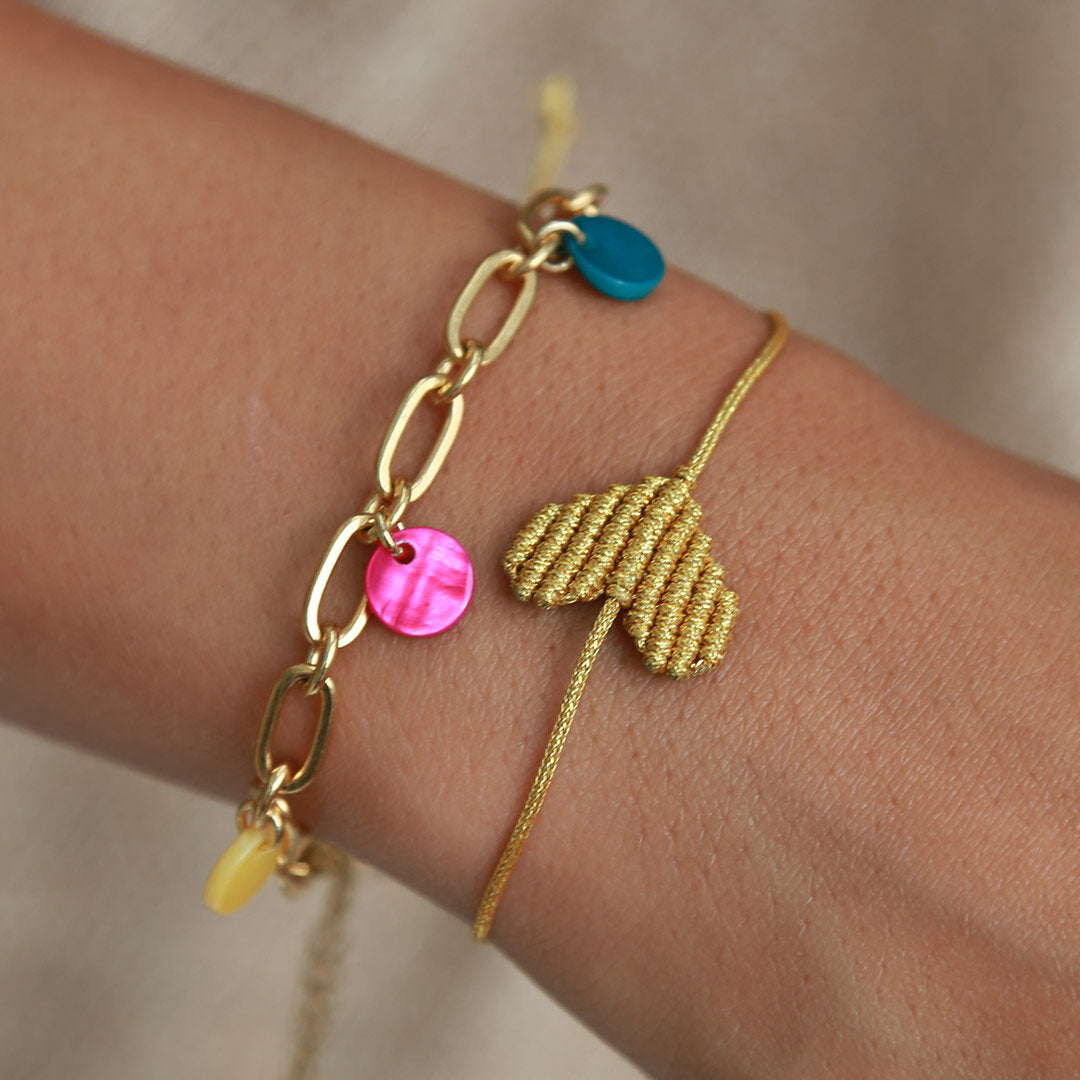 Bracelet gold heart