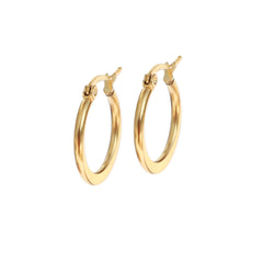 Boucles d'oreilles en or circle statement