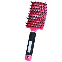 Brosse à cheveux anti-enchevêtrement rose vif