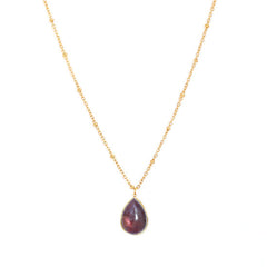 Gouden ketting gemstone sapphire