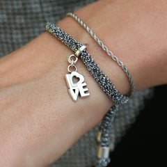 Bracelet party silver love