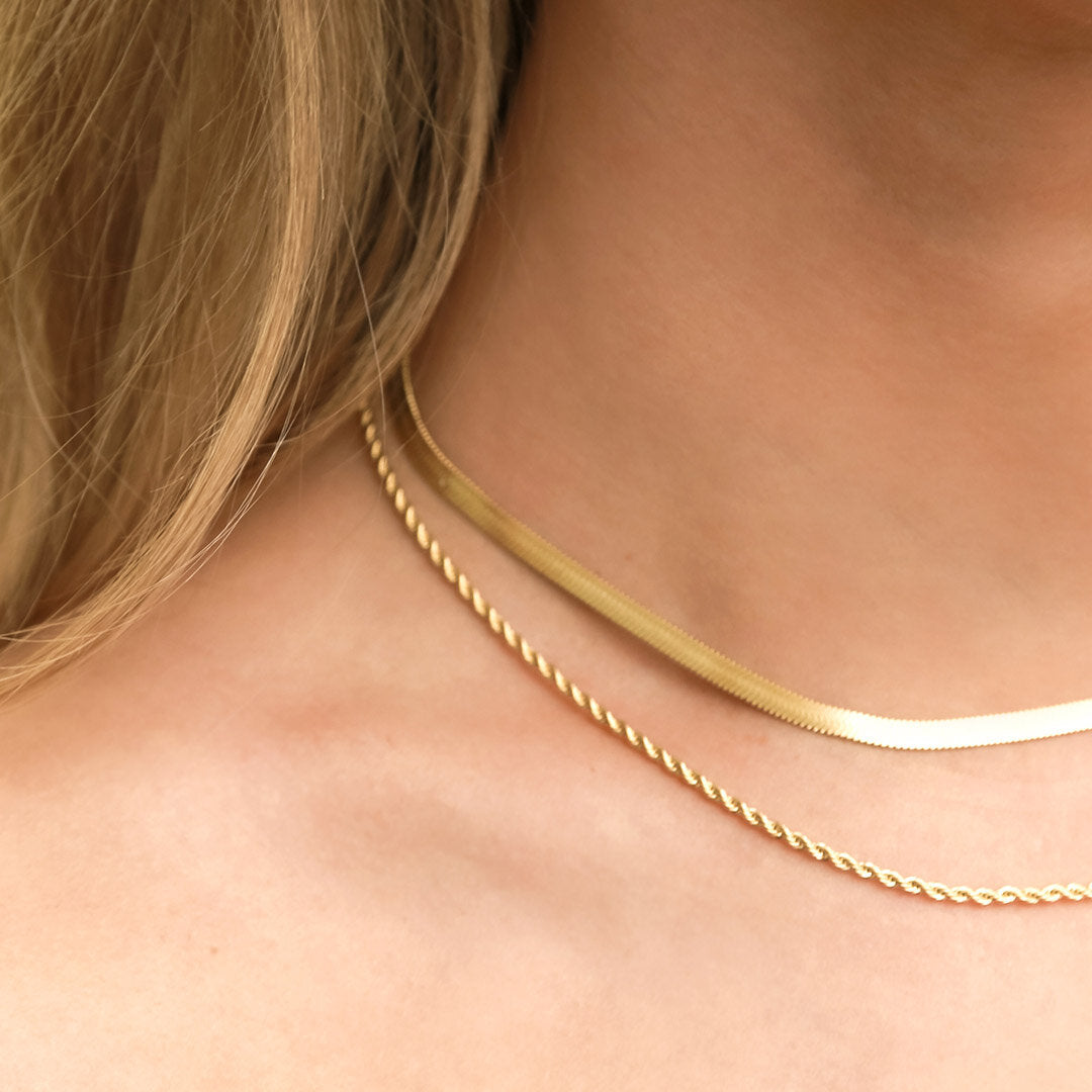 Collier en or minimal chain