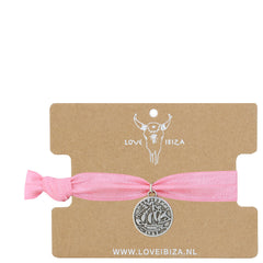 Ibiza armband coral coin Silber