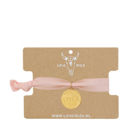 Ibiza armband peach coin 