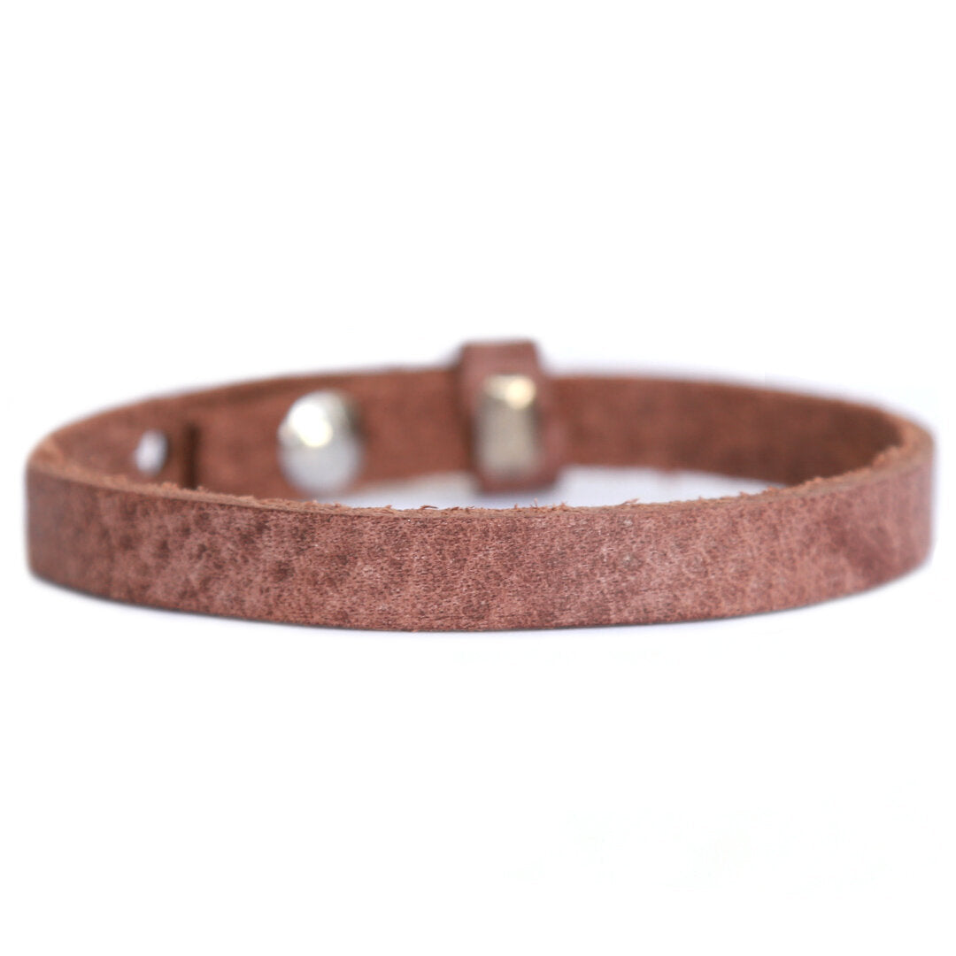 Tribe armband brown (echt leer)