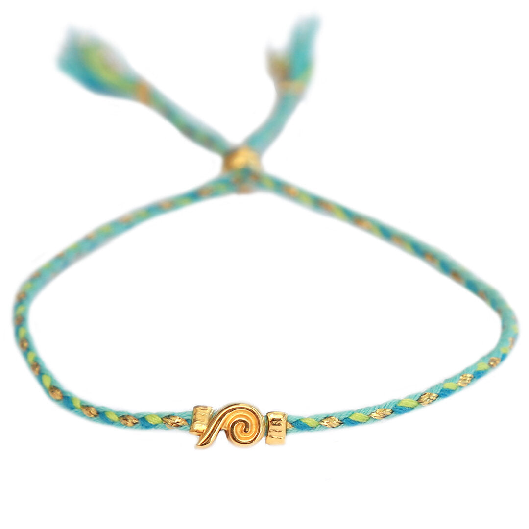 Bracelet wavy blue