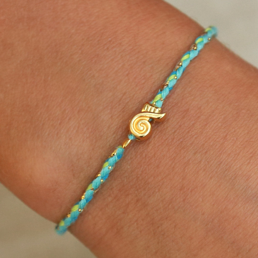 Armband wavy blau