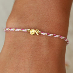 Armband wavy white