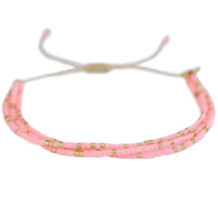 Miyuki armband summer coral