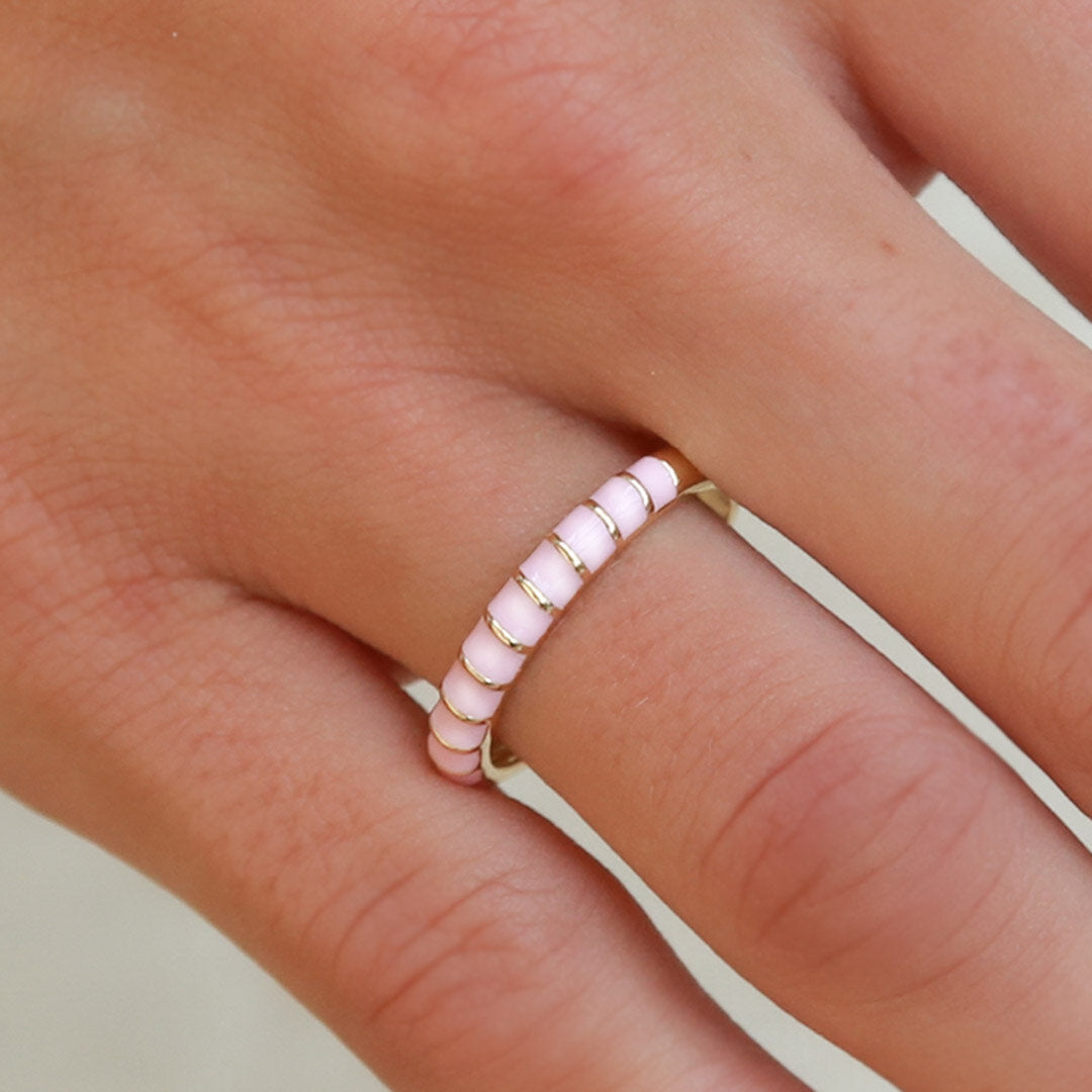 Ring pink stripe