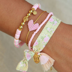 Armband baby pink heart