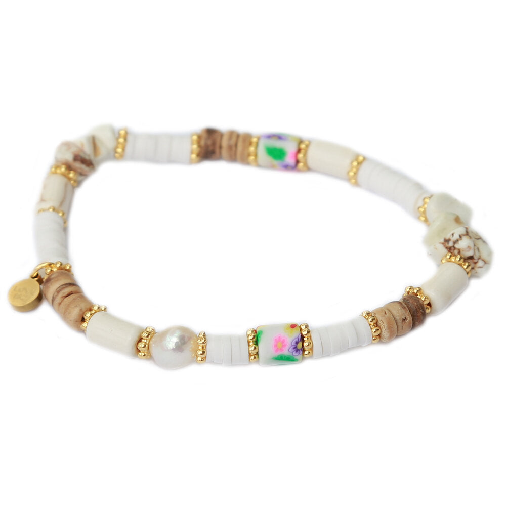 Armband Tropical white