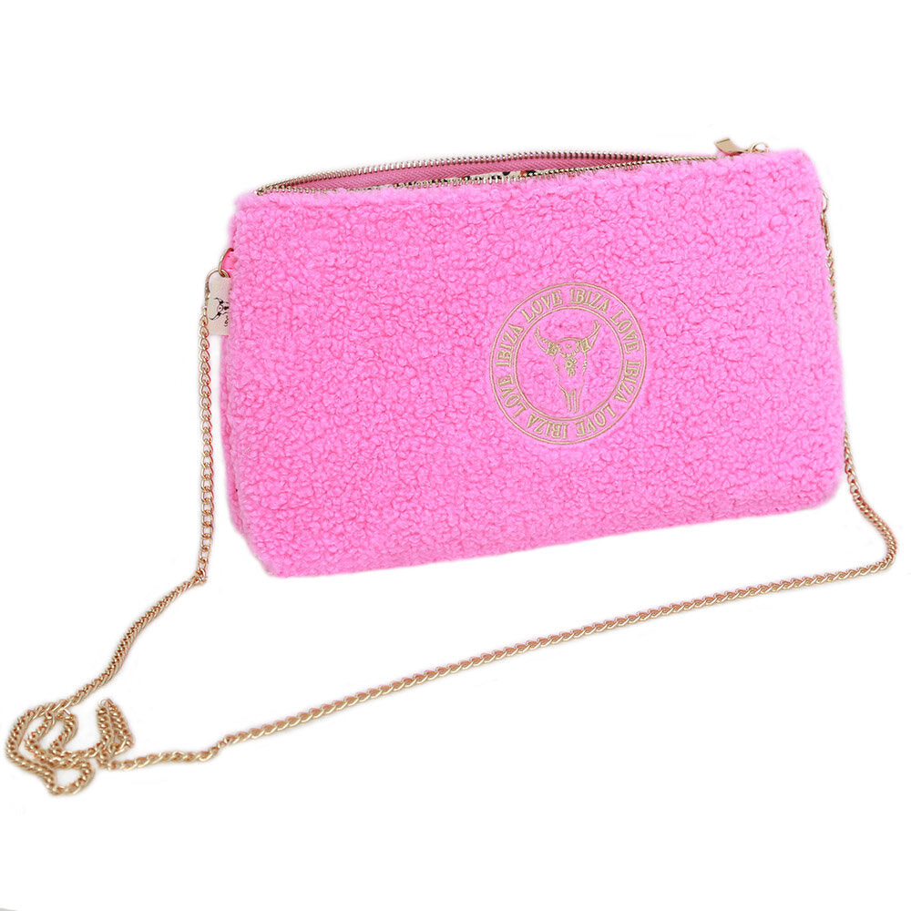 Teddy crossbody bag pink