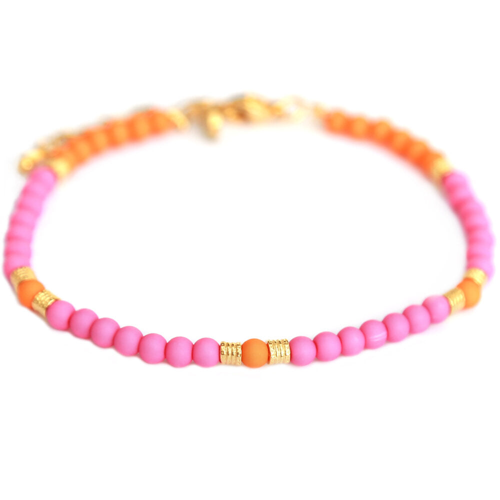 Anklet Jondal orange pink