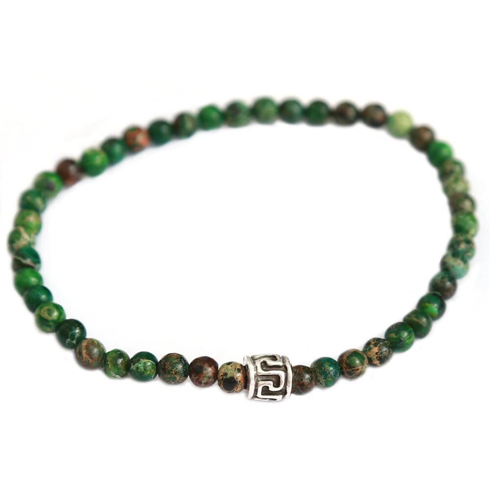 Armband  jade green stone für Männer