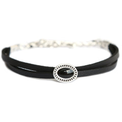 Armband estilo black silver