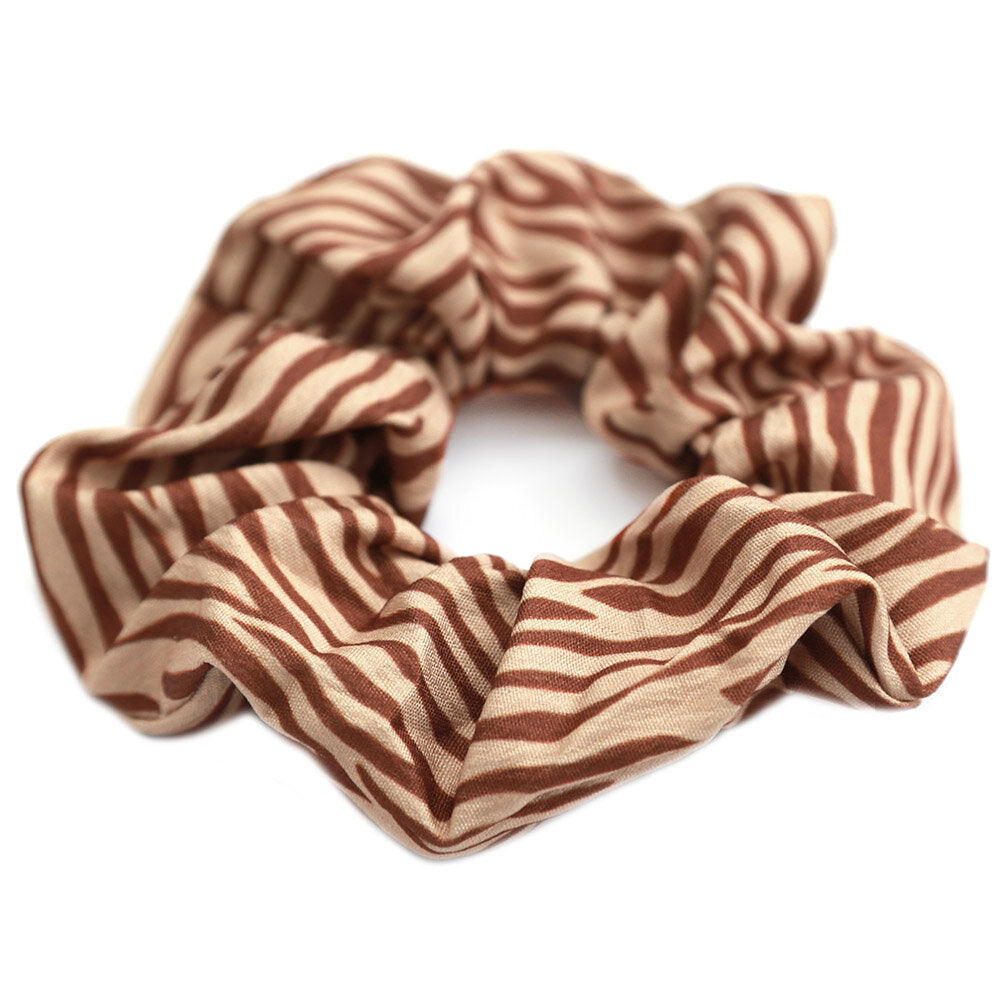 Scrunchie zebra dark brown