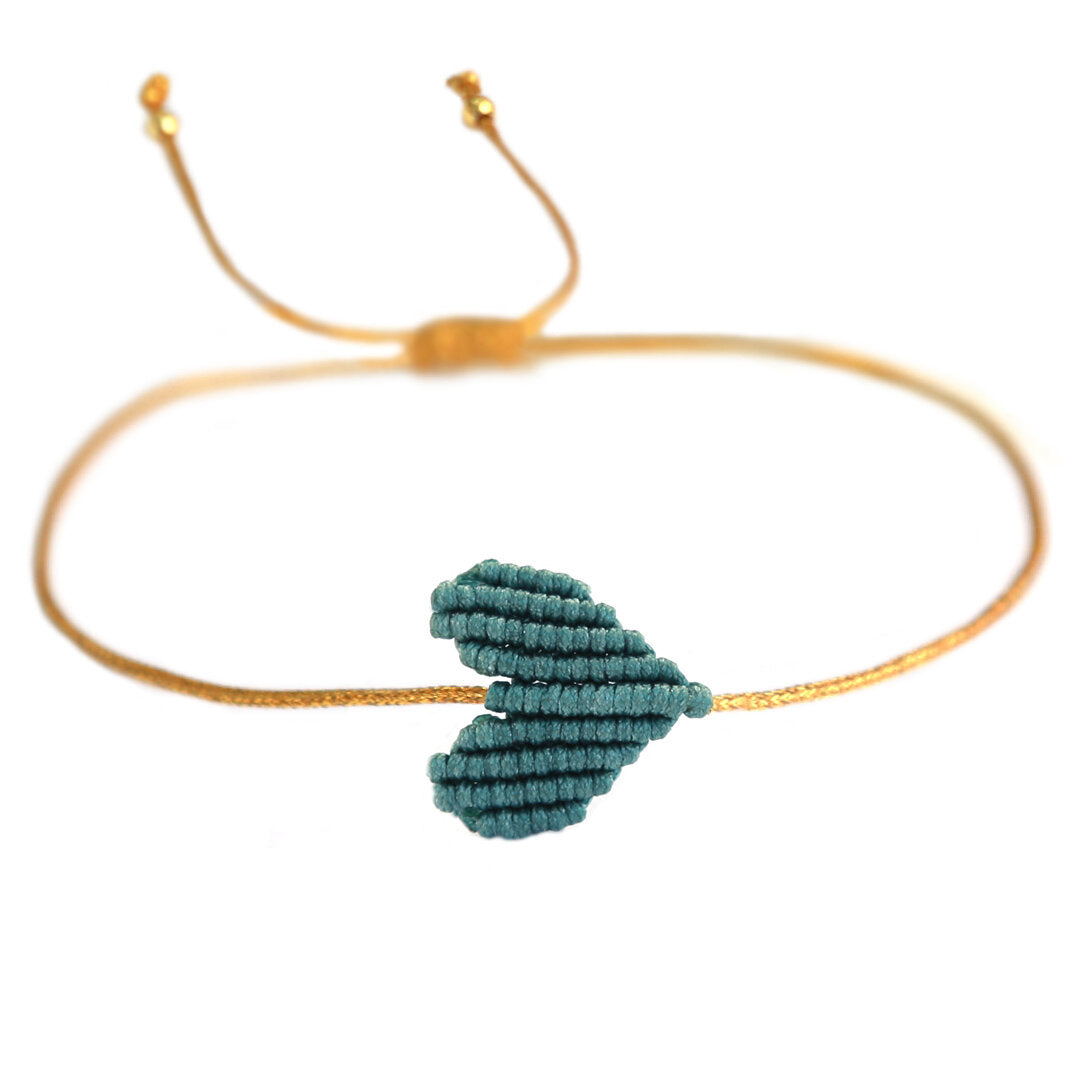 Armband sea green heart